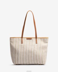 Unisa bolsa de compras hecha con jarapa mujer TX8DN41114 marrón