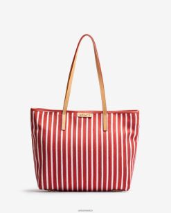 Unisa bolsa de compras hecha con jarapa mujer TX8DN41115 rojo