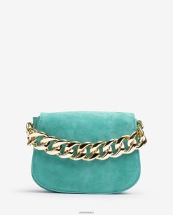 Unisa bolso con cadena dorada mujer TX8DN41183 verde