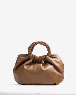 Unisa bolso de mano con asa redonda mujer TX8DN41174 marrón