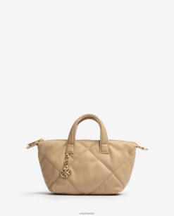 Unisa bolso de mano con efecto capitonado mujer TX8DN41217 beige