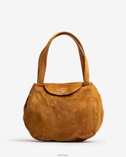 Unisa bolso de mano grande hecho en ante mujer TX8DN41107 marrón