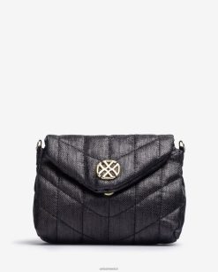 Unisa bolso de mano pequeño con efecto capitoné mujer TX8DN41195 negro
