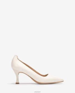 Unisa bomba con tacón pintado mujer TX8DN4574 blanco