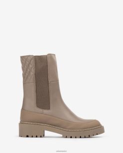 Unisa botín con fuelle y suela track mujer TX8DN4917 marrón