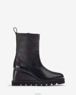 Unisa botín con suela de goma mujer TX8DN4975 negro