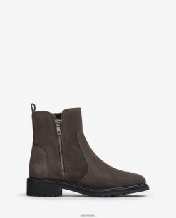 Unisa botín de ante con cremallera mujer TX8DN4889 moda