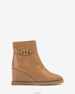 Unisa botín de cuña alta mujer TX8DN41010 marrón