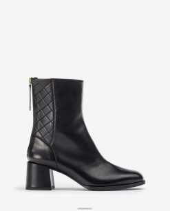 Unisa botín de punta cuadrada con tacón ancho mujer TX8DN4990 negro