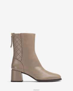 Unisa botín de punta cuadrada con tacón ancho mujer TX8DN4991 marrón