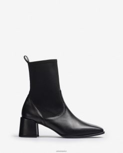 Unisa botín de punta cuadrada con tejido elástico mujer TX8DN4966 agraciado