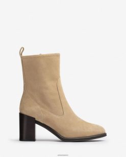 Unisa botín de tacón alto mujer TX8DN41007 beige