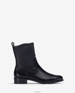 Unisa botín liso con cuarto elástico en la parte superior mujer TX8DN4884 negro