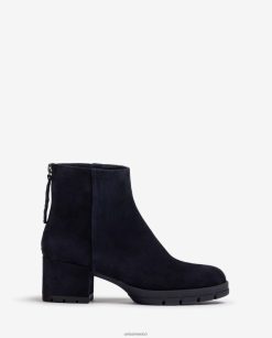 Unisa botines de piel con cremallera mujer TX8DN4922 azul