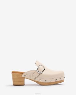 Unisa mule con hebilla y tachuelas mujer TX8DN4819 beige