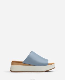 Unisa sandalia con cuña y empeine ancho mujer TX8DN4829 azul