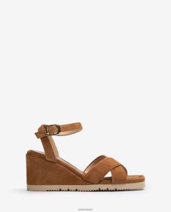 Unisa sandalia con cuña y suela acolchada mujer TX8DN4415 marrón