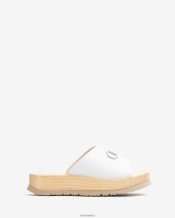 Unisa sandalia con suela efecto madera mujer TX8DN4352 blanco