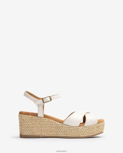 Unisa sandalia con tacón bloque de rafia mujer TX8DN4167 moda