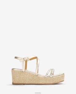 Unisa sandalia con tacón bloque y tiras en espiral mujer TX8DN4160 moda