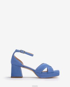 Unisa sandalia con tacon y plataforma mujer TX8DN4218 azul