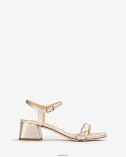 Unisa sandalia con tira trenzada mujer TX8DN4143 oro