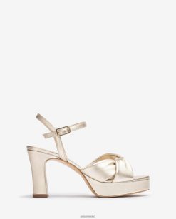 Unisa sandalia con tiras anchas cruzadas mujer TX8DN417 oro