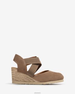 Unisa sandalia con tiras elasticas mujer TX8DN4771 marrón