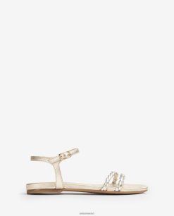 Unisa sandalia con tiras en espiral mujer TX8DN442 oro