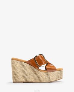 Unisa sandalia cuña alta con hebilla mujer TX8DN4462 agraciado