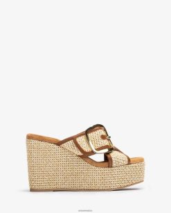 Unisa sandalia cuña alta con hebilla mujer TX8DN4463 moda