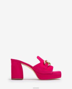 Unisa sandalia de ante con cadena mujer TX8DN4221 rosa