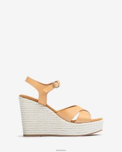 Unisa sandalia de cuña alta mujer TX8DN4193 marrón