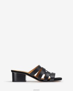 Unisa sandalia de pala ancha con perforaciones decorativas mujer TX8DN4303 negro