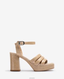 Unisa sandalia de piel con hebilla mujer TX8DN4321 moda