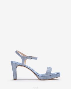 Unisa sandalia de tejido brillante mujer TX8DN4272 azul