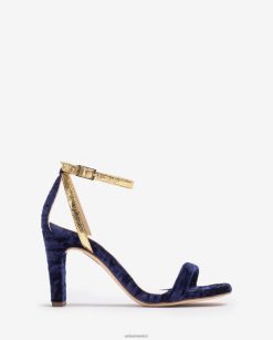 Unisa sandalia de terciopelo mujer TX8DN41315 azul