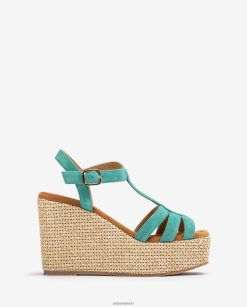 Unisa sandalia de tiras con cuña alta mujer TX8DN4454 agraciado