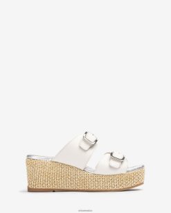 Unisa sandalia de tiras con hebilla mujer TX8DN4149 blanco