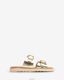 Unisa sandalia plana con doble hebilla mujer TX8DN498 agraciado