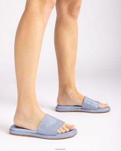 Unisa sandalia plana con empeine ancho mujer TX8DN430 azul