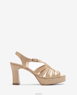 Unisa sandalia realizada en rafia mujer TX8DN41311 marrón