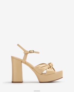 Unisa sandalia tacón alto y plataforma mujer TX8DN4402 beige