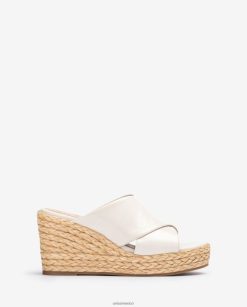 Unisa sandalias anchas con tiras cruzadas mujer TX8DN4296 blanco