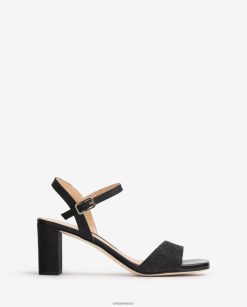 Unisa sandalias con punta cuadrada mujer TX8DN4392 negro