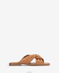 Unisa sandalias planas con tiras cruzadas mujer TX8DN463 marrón