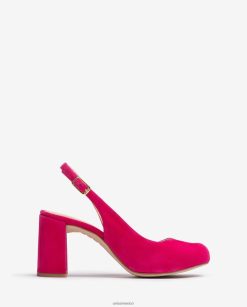 Unisa sling back cuadrado peep toe mujer TX8DN4526 rosa