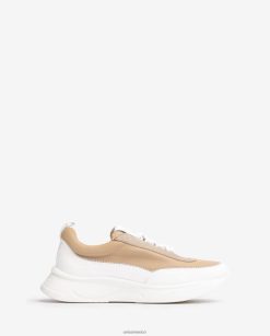 Unisa zapatilla con materiales en contraste mujer TX8DN4669 blanco