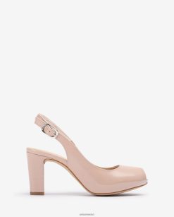 Unisa zapatos destalonados peep toe de charol mujer TX8DN4547 agraciado